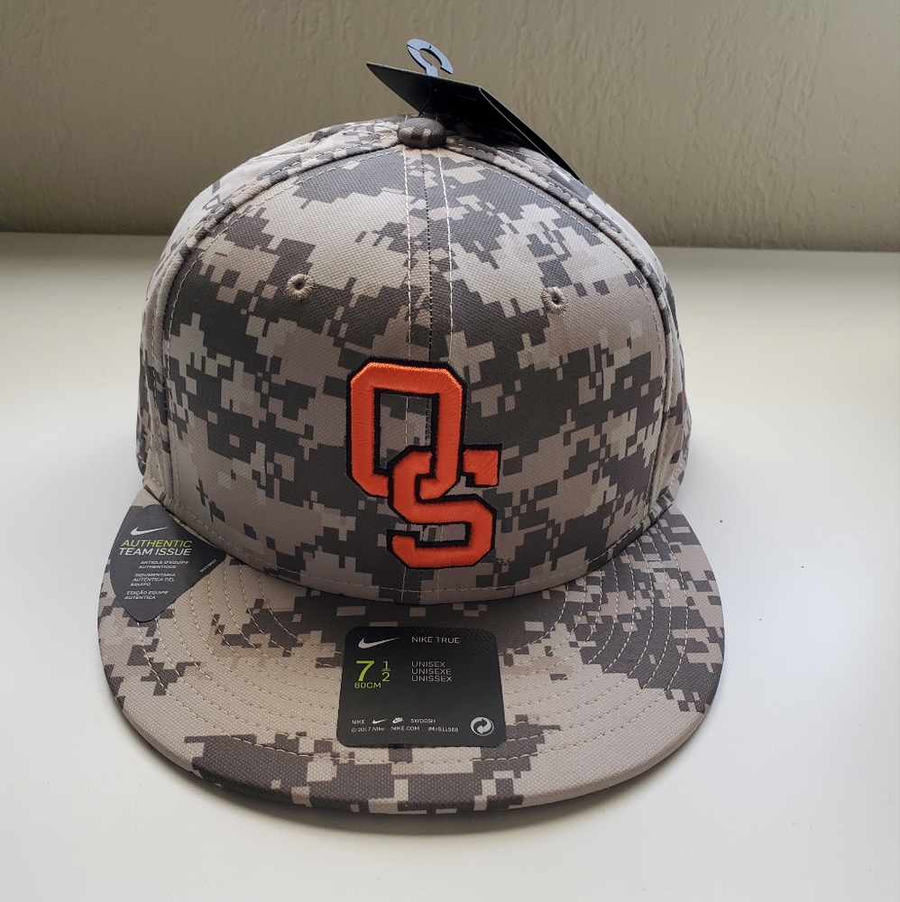 Men's Nike Camo Oklahoma State Cowboys Team Baseball True Performance Fitted Hat